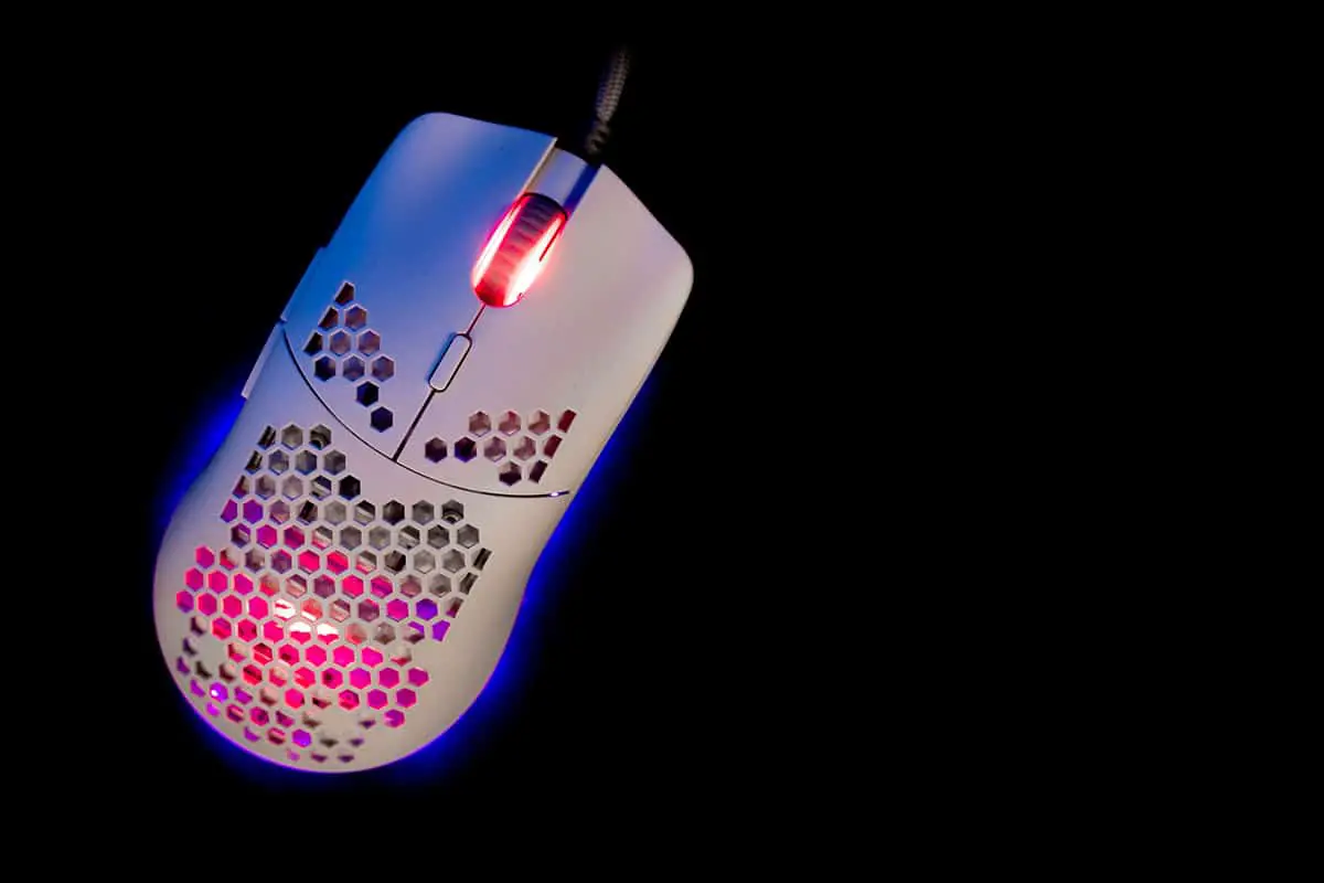 Gaming mice have holes in them